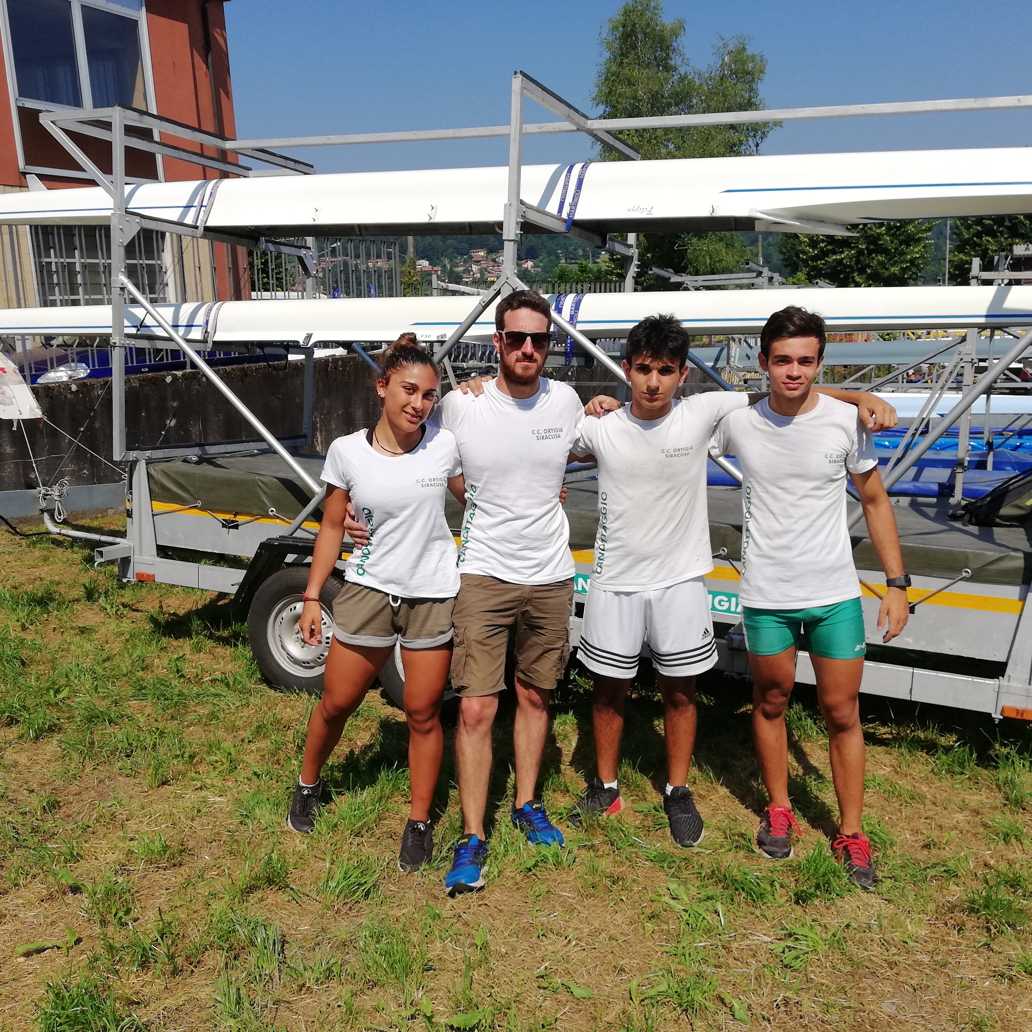 Squadra con il tecnico Sardone  Cavallaro giummo e Correnti